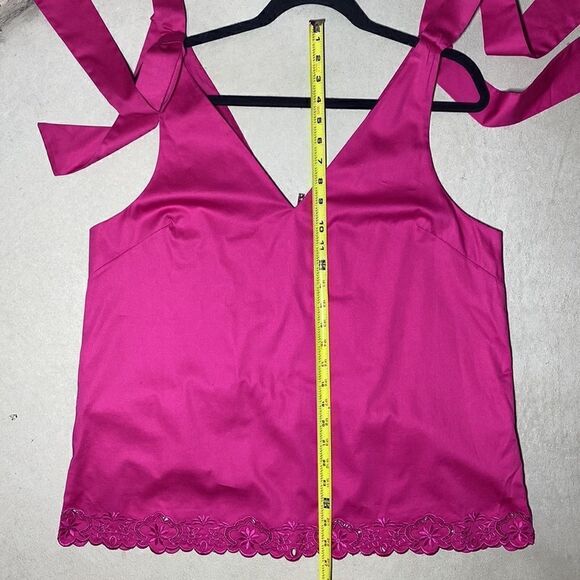 NWT MSRP $195 Ted Baker London Daynaa Bow Shoulder Top Women's Size 5 (US 12) - Picture 11 of 13